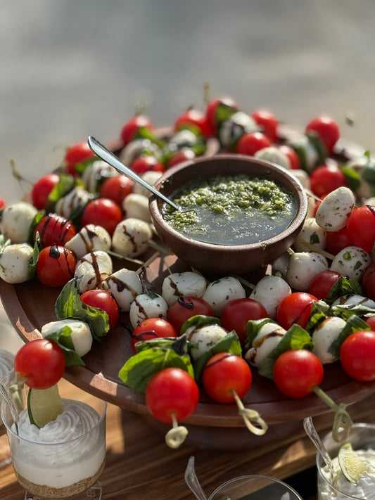 Tomato Basil Skewers Platter (20 Count)